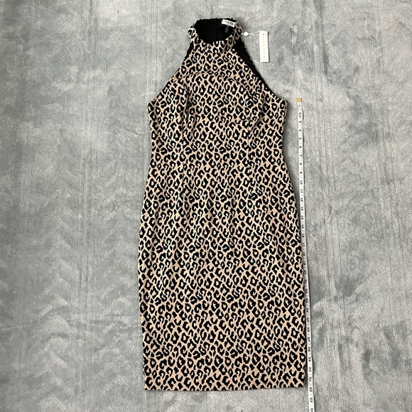 NWT Trina Turk Cheetah Halter Dress - Picture 2 of 10